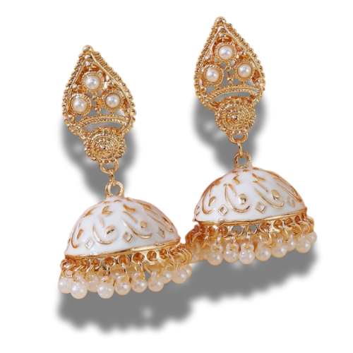 Jhumka (White)