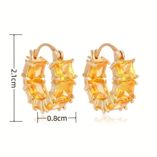 Huggie Hoops (Yellow)